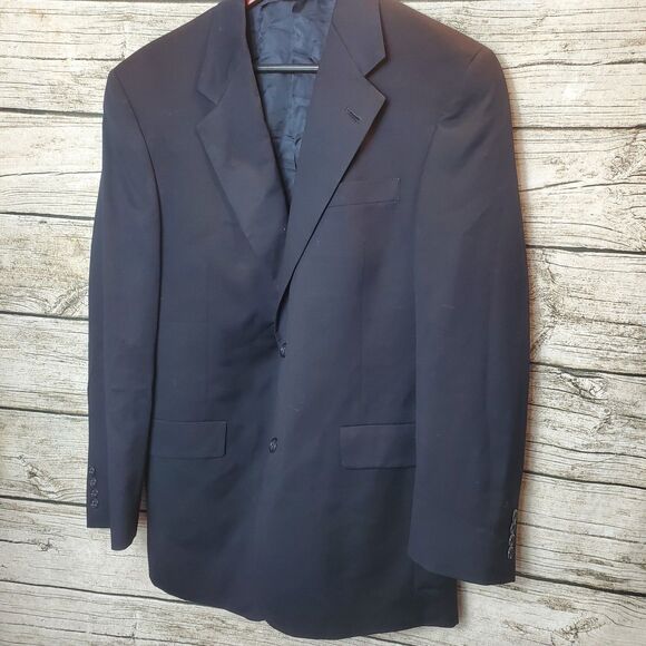 Hart Schaffner Marx Other - Vintage Hart Schaffner & Marx Black Blazer Jacket Mens 40R NWOT